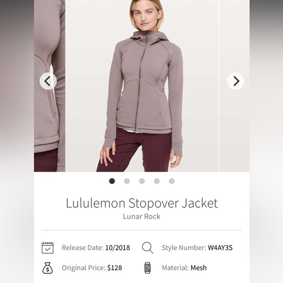 Lululemon Stopover Jacket zip up hoodie 
Lunar Rock - Picture 5 of 5